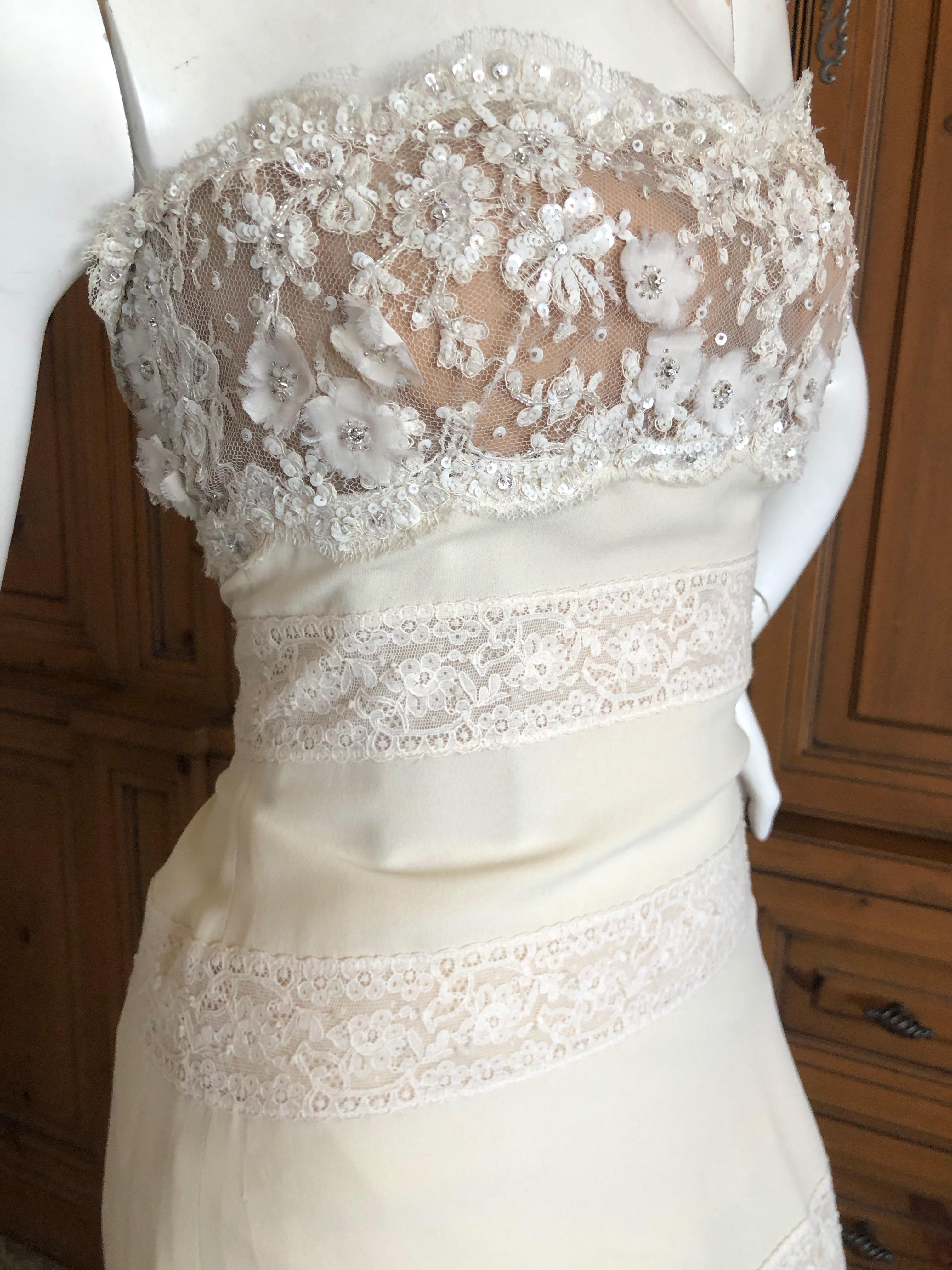 Valentino Vintage Lace Wedding or Evening Dress with Train 2