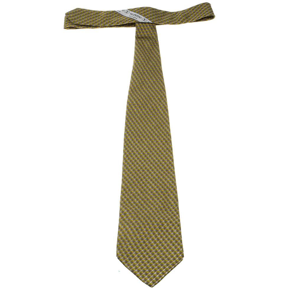 Men's Valentino Vintage Multicolor Printed Silk Traditional Tie For Sale