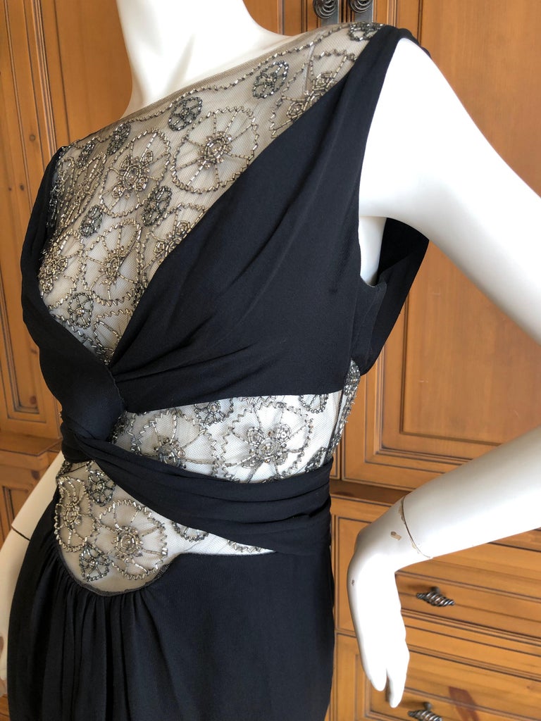 1950s fashion dress V-Neck Lace Ruffles Solid Cannes Film Festival 2025: Size:14.5 / 35 Winnie
