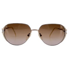 Valentino Vintage Silver Metall-Sonnenbrille Mod. 5213 56/16 130mm