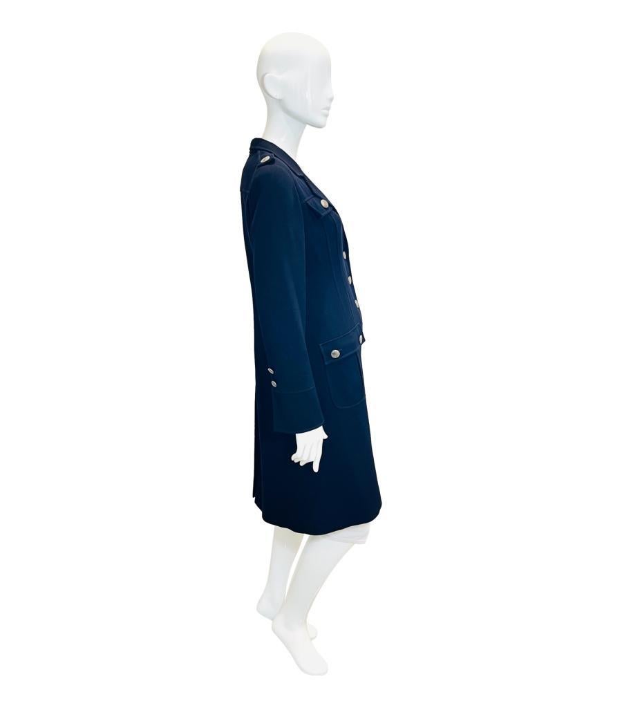 Valentino Vintage Virgin Wool Coat In Excellent Condition For Sale In London, GB