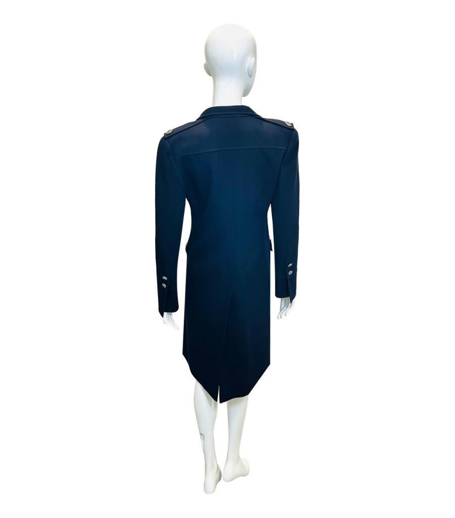 Valentino Vintage Mantel aus Schurwolle Damen im Angebot
