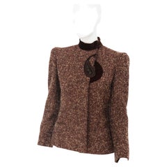 Valentino Vintage Jacke aus Wolle und Samt