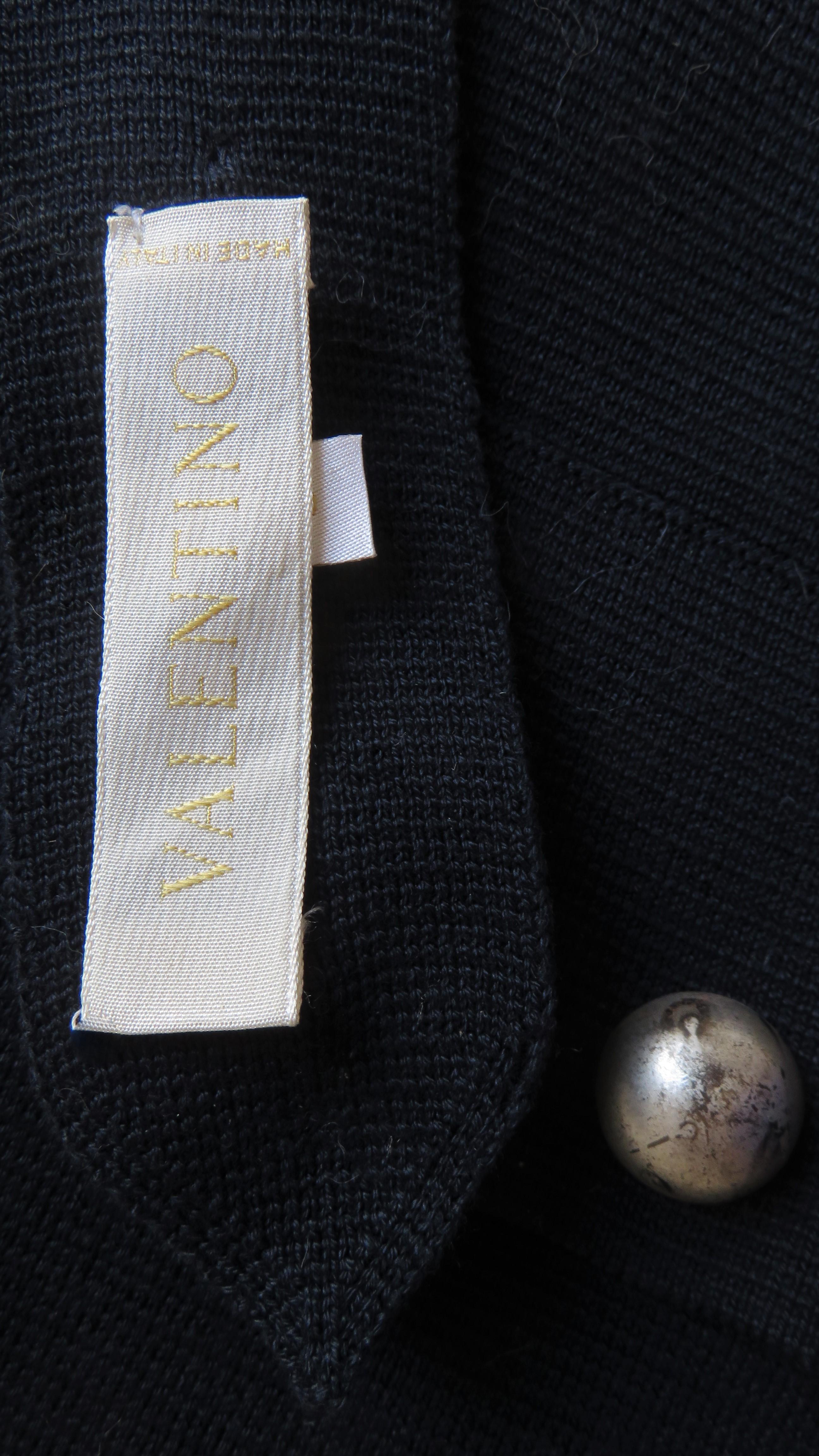 Valentino Vintage Wool Apron Vest Top For Sale 10