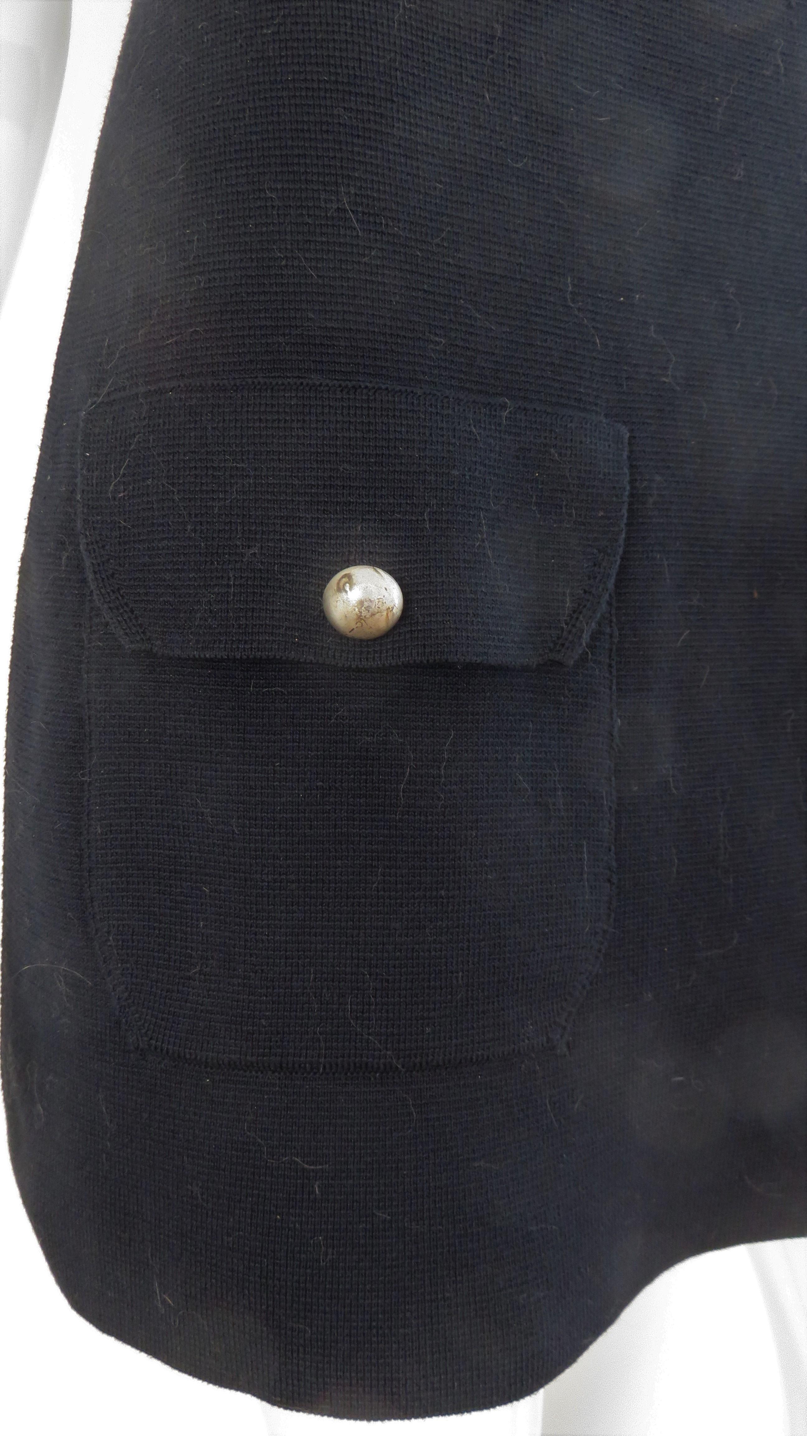 Valentino Vintage Wool Apron Vest Top In Good Condition For Sale In Water Mill, NY