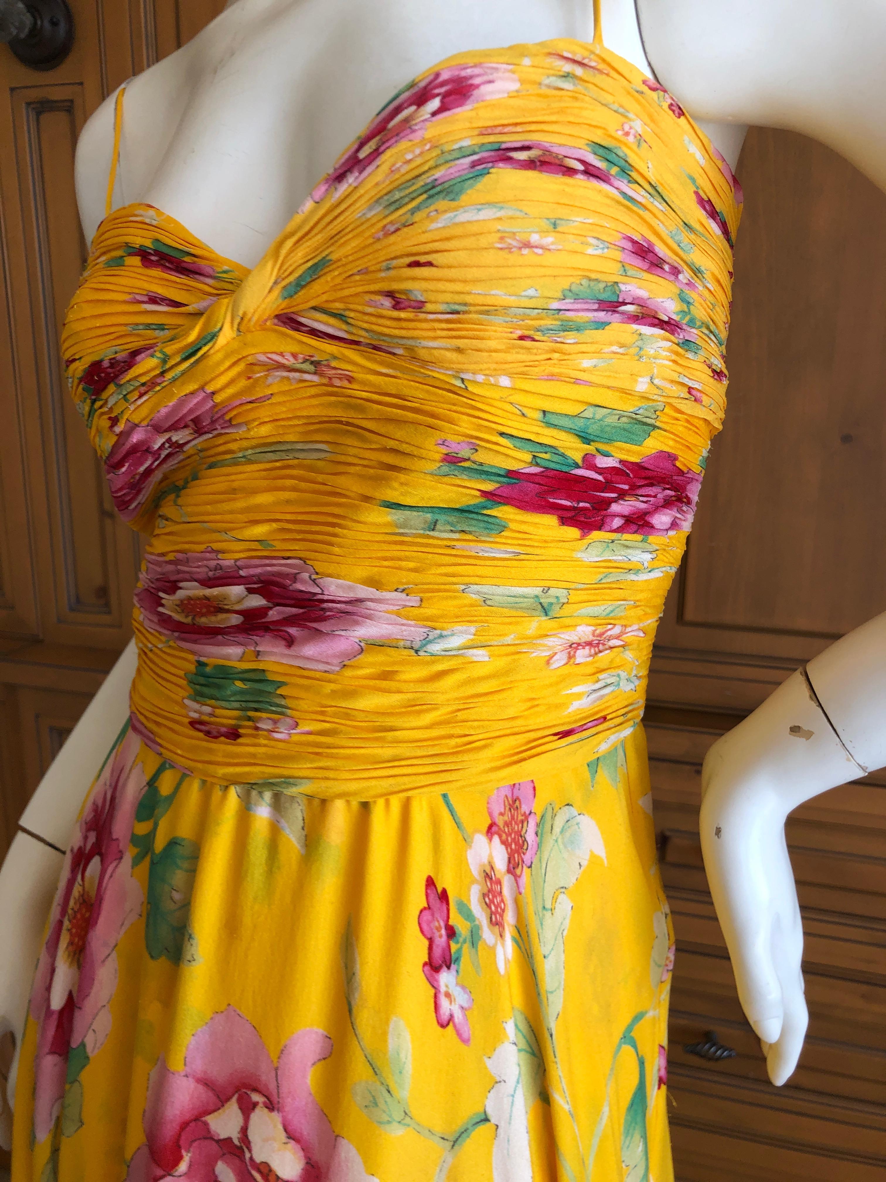 yellow silk dress