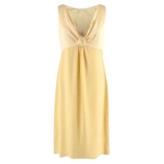 Valentino Vintage Yellow Silk Mini Dress