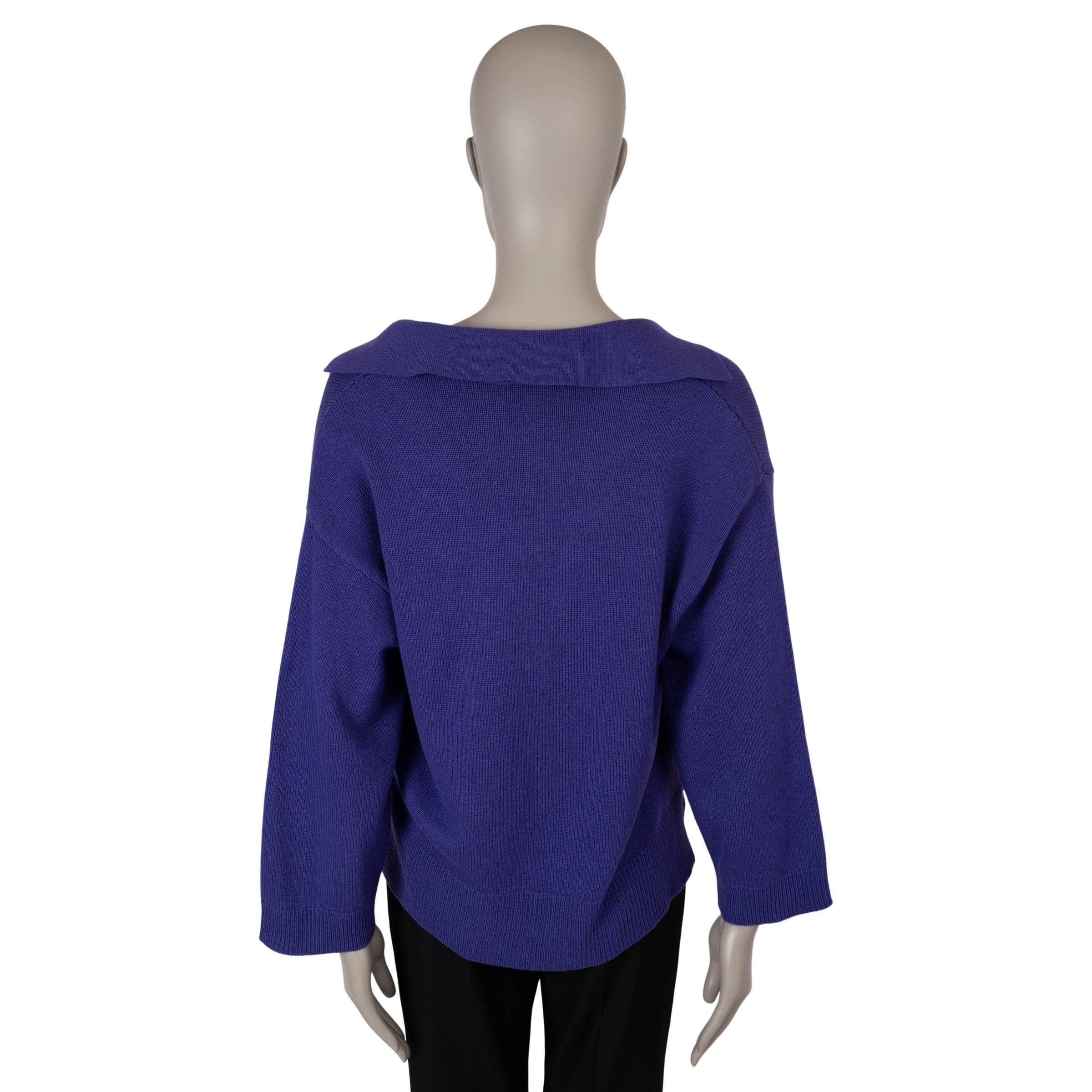 Violet VALENTINO Pull POPO OVERSIZÉ violet et violet 2022 V GOLD en vente