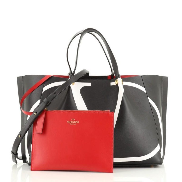 Valentino // Red & Black Leather VLogo Escape Bag – VSP Consignment
