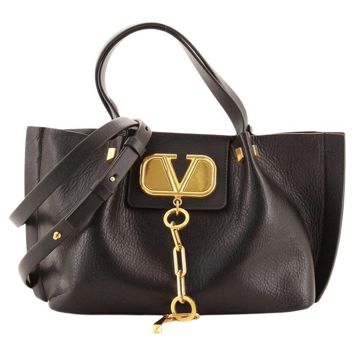 Valentino V-Ring Love Shopper Tote Leather East West at 1stDibs