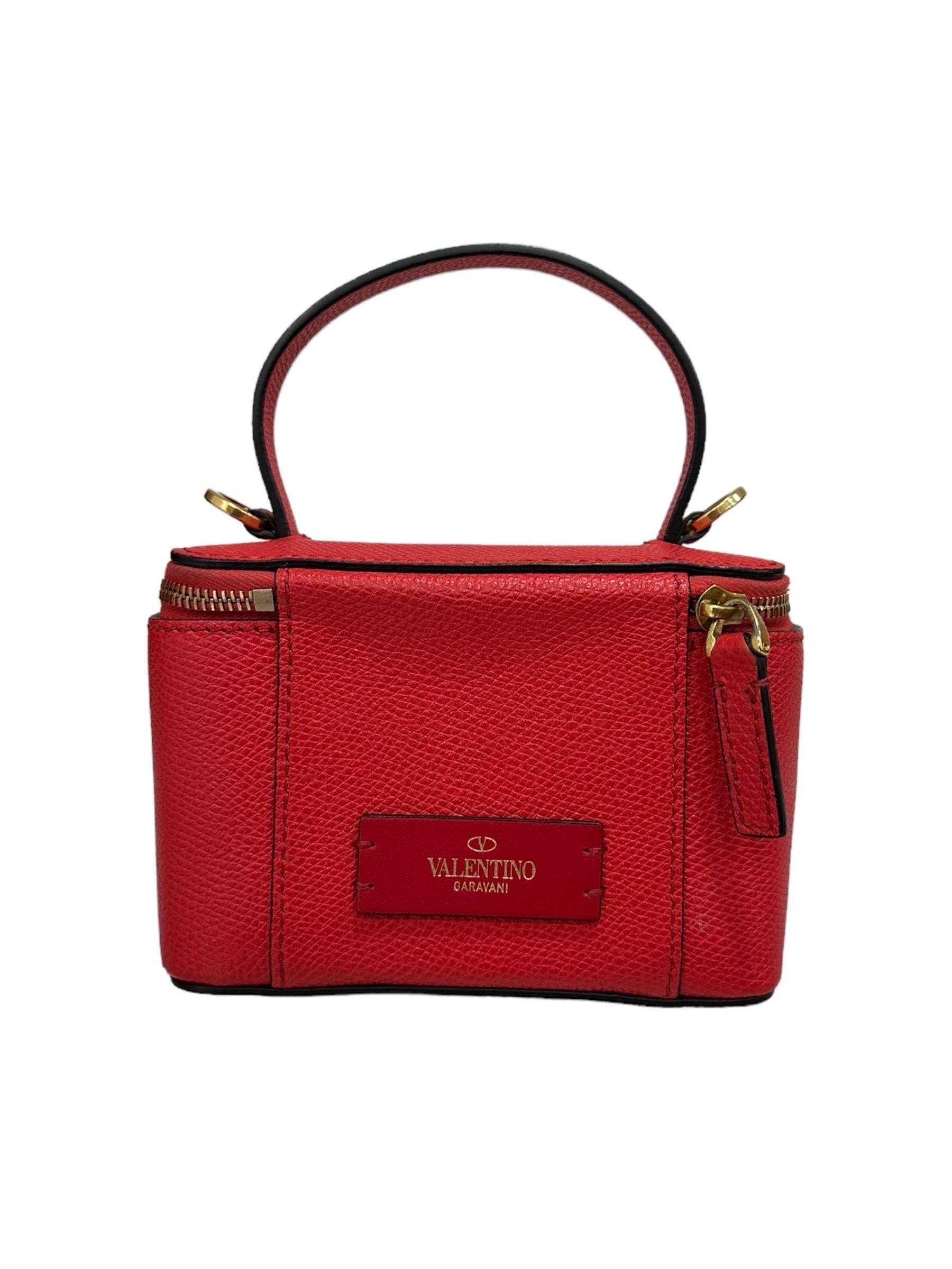 Valentino VLogo Micro Beauty Rosso Borsa a Tracolla For Sale 3