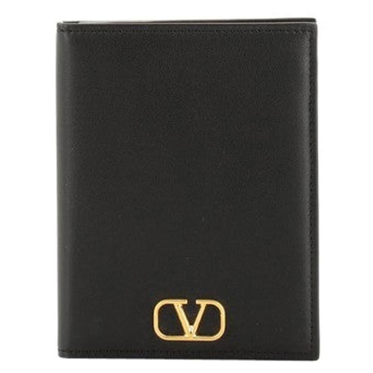 Valentino VLogo Passport Cover Leather