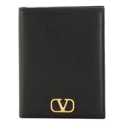 Valentino VLogo Passport Cover Leather