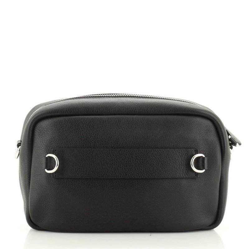 Black Valentino VLogo Shoulder Bag Leather Medium 