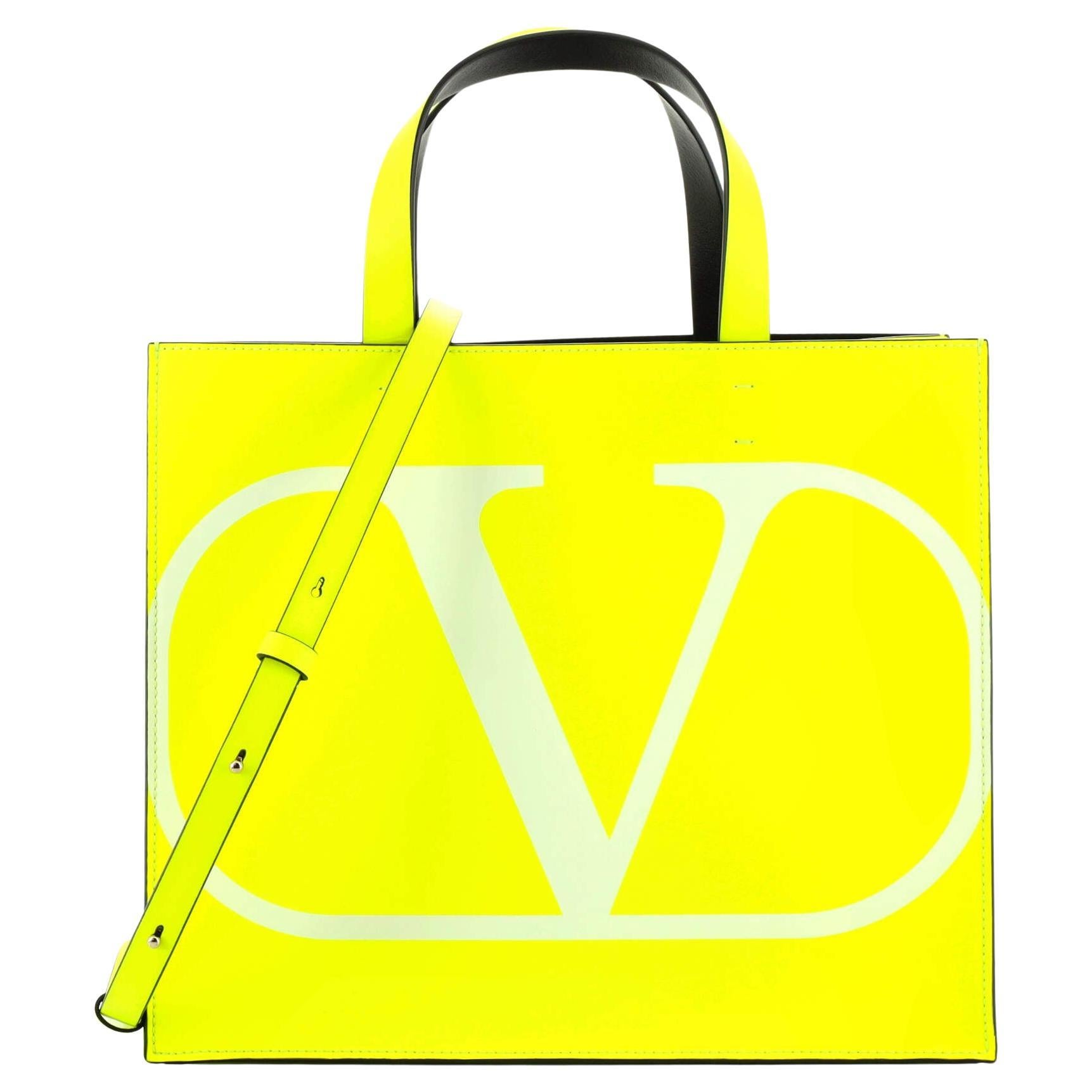 Valentino Garavani V-logo Signature Small Tote Bag In Beige