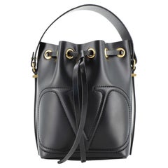 Valentino VLogo Walk Bucket Bag Leather