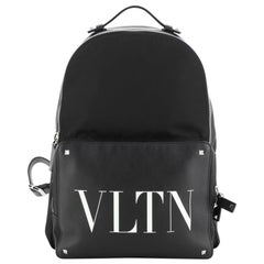 Valentino VLTN Backpack Nylon with Printed Leather Large
