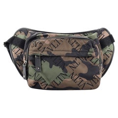 Valentino VLTN Front Pocket Belt Bag Camo Nylon