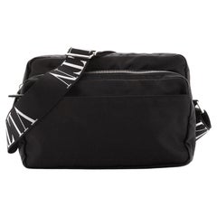 Valentino VLTN Front Pocket Messenger Bag Nylon Medium