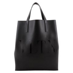 Valentino VLTN Rockstud Shopping Tote Printed Leather Tall