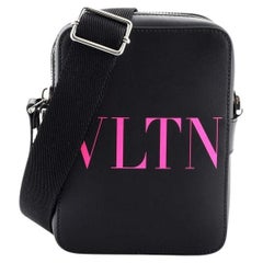 Valentino VLTN Square Crossbody Bag Printed Leather Small