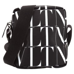 Valentino VLTN Times Crossbody Bag Printed Nylon Small