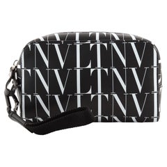 Valentino VLTN Times Wash Bag Printed Leather