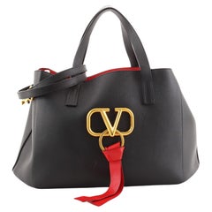 Valentino VRing Convertible Tote Leather Large