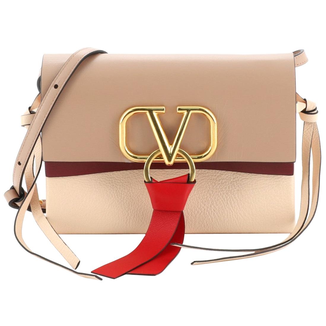 Valentino VRing Crossbody Bag Leather Small