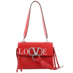 Valentino VRing Love Umhängetasche Leder Klein