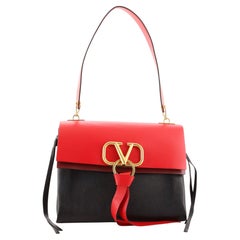 Valentino VRing Shoulder Bag Leather Medium