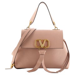 Valentino VRing Top Handle Satchel Leather Small