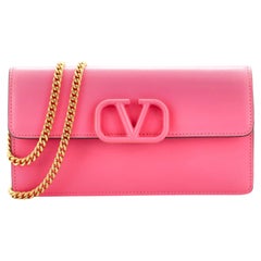 Valentino VSling Convertible Clutch Leather Small