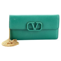 Valentino VSling Convertible Clutch Leather Small