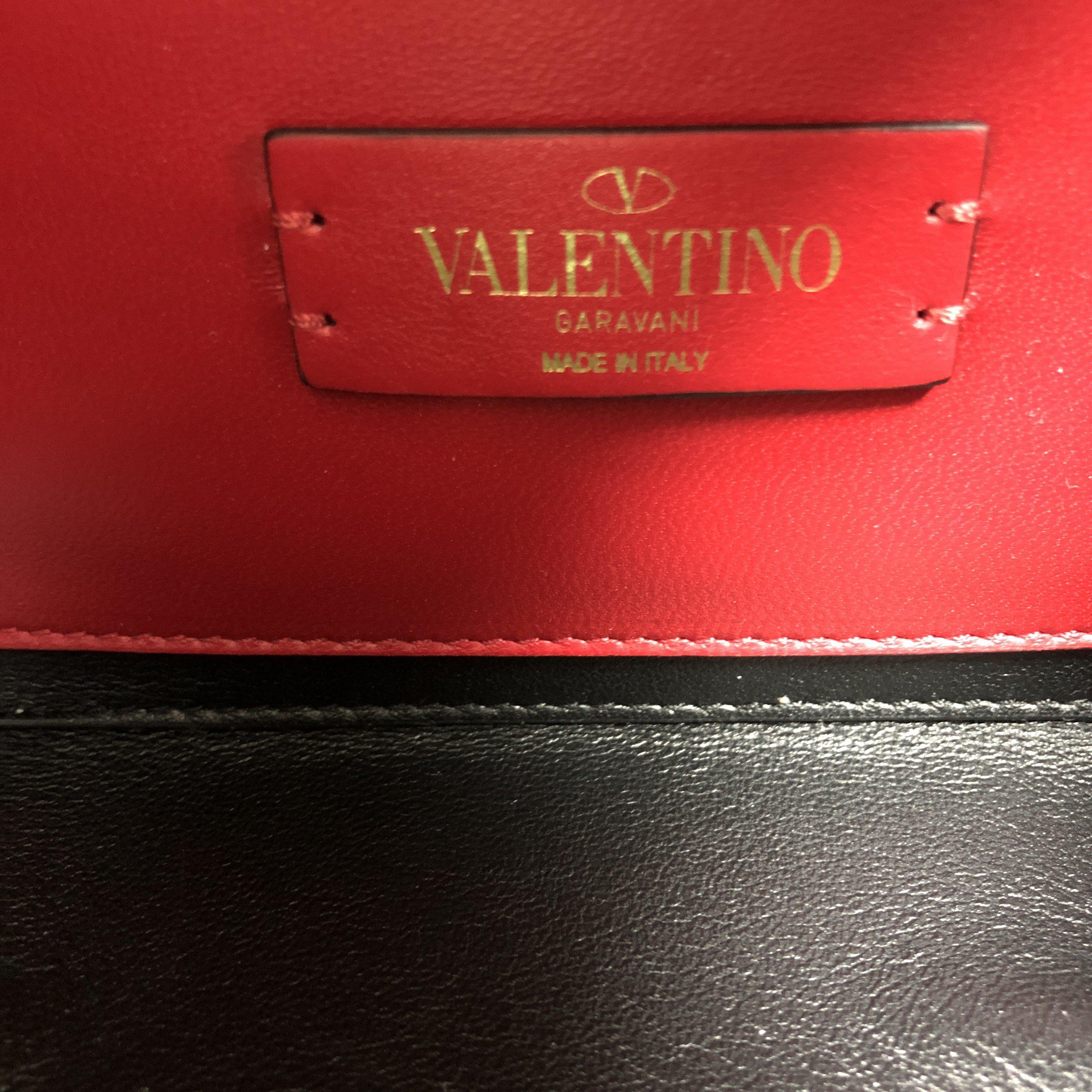 Valentino VSling Crossbody Bag Leather Small In Good Condition In NY, NY