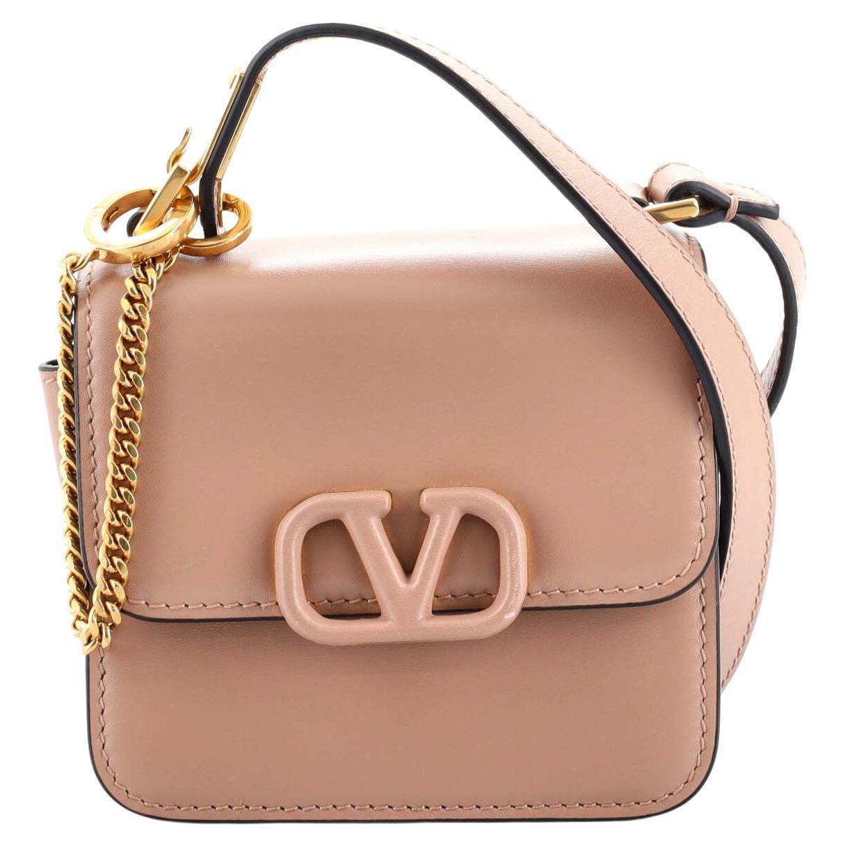 Valentino VSling Shoulder Bag Leather Micro at 1stDibs  valentino v sling  cross body bag, valentino vsling micro, valentino micro vsling bag