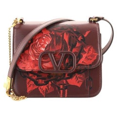 Valentino  VSling Shoulder Bag Printed Leather Small