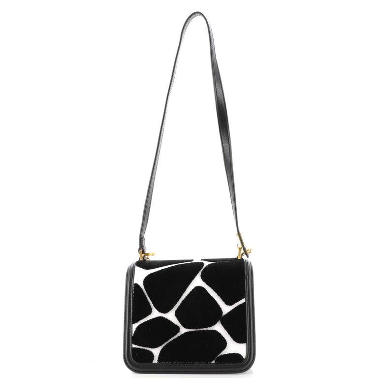 Valentino VSling Shoulder Bag Printed Textile with Leather Small For