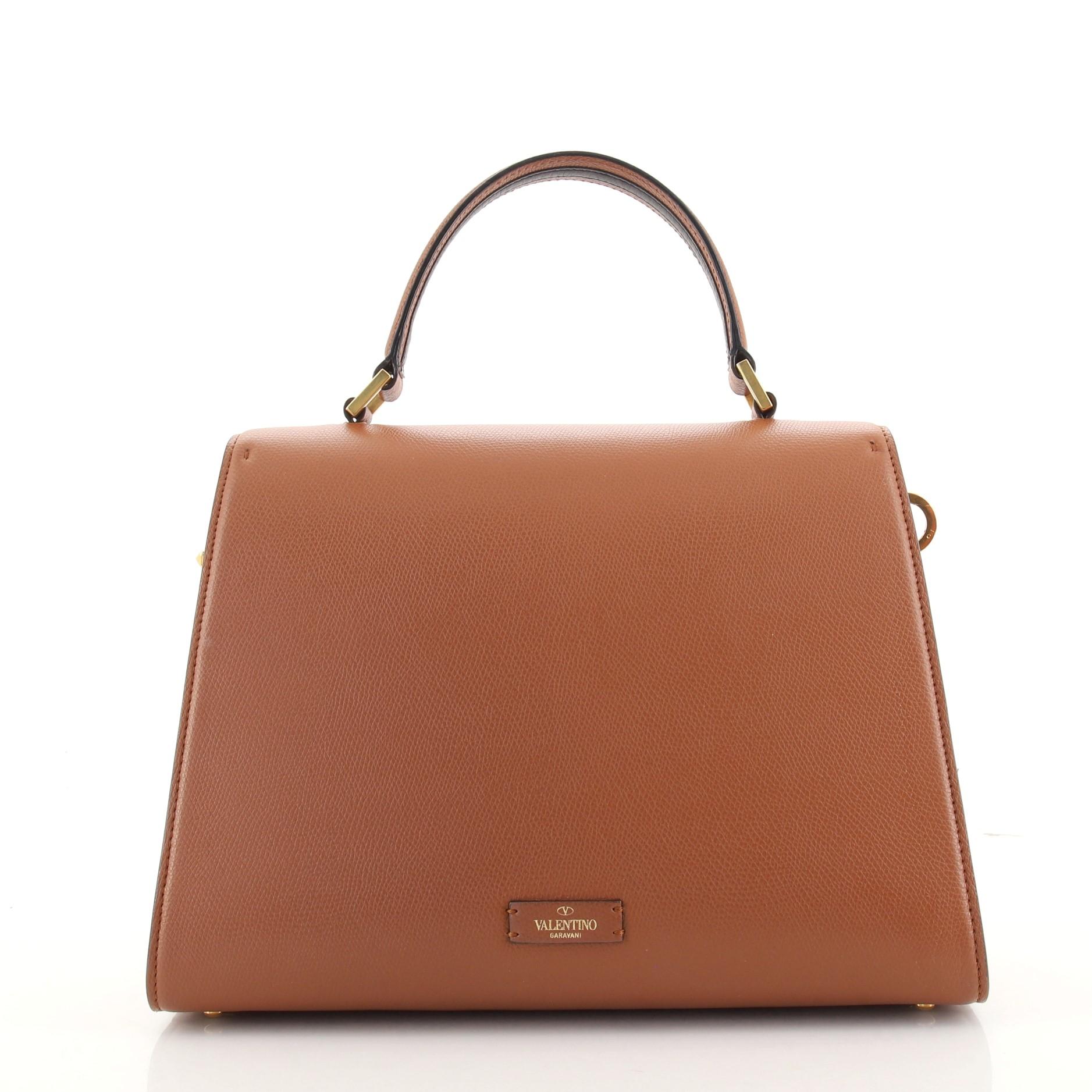 Valentino VSling Top Handle Tasche Leder Medium (Braun)