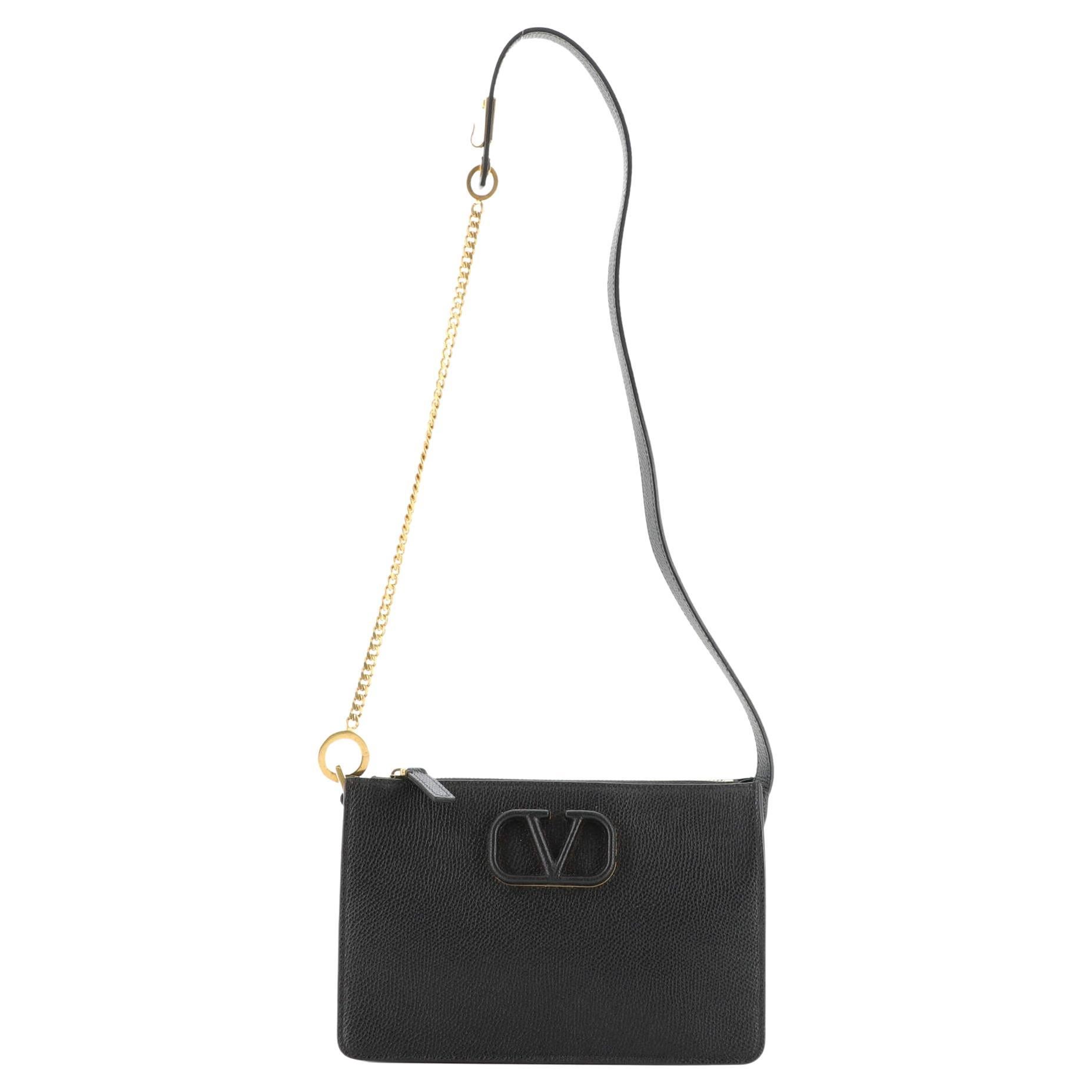 Valentino VSling Zip Shoulder Bag Leather Mini