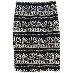 Valentino White Blue Skirt