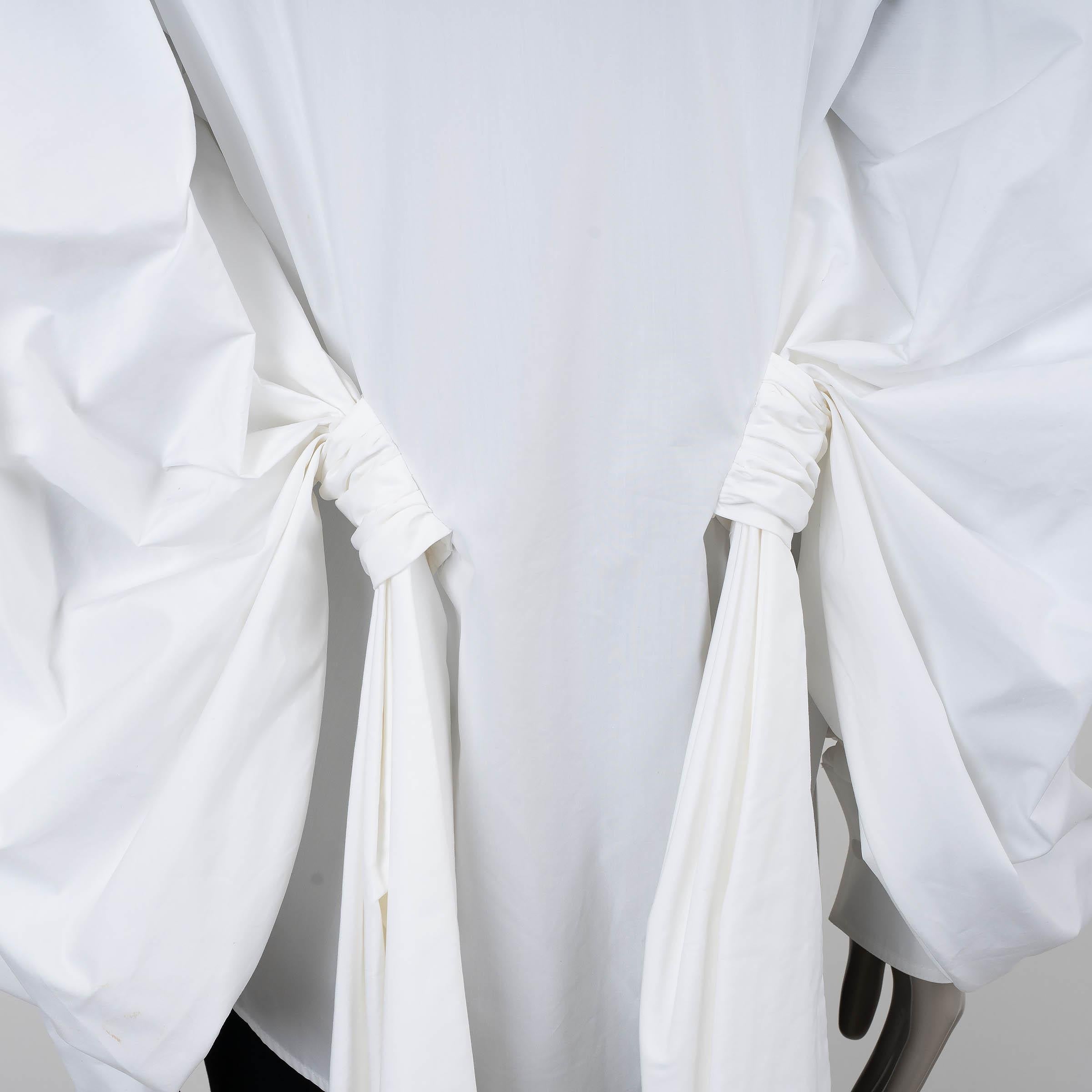 S.S. White in cotone 2020, camicia POPLIN con cappuccio sul retro, S.S. in vendita 1