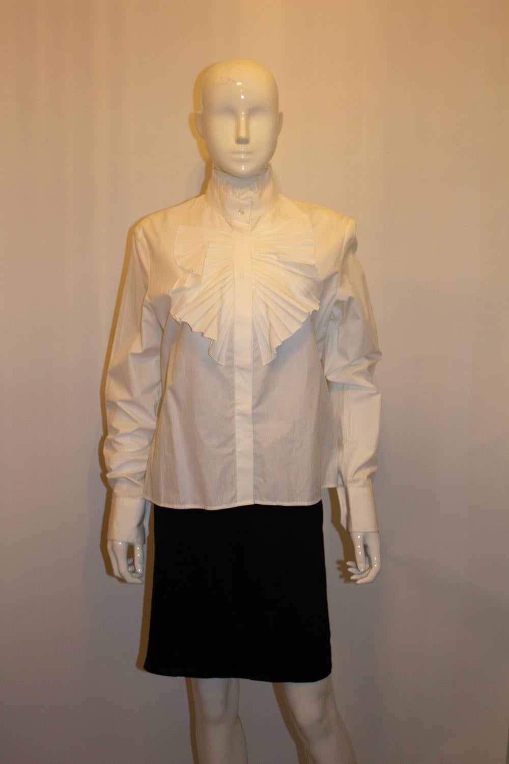 De las mujeres Valentino Camisa blanca de algodón en venta