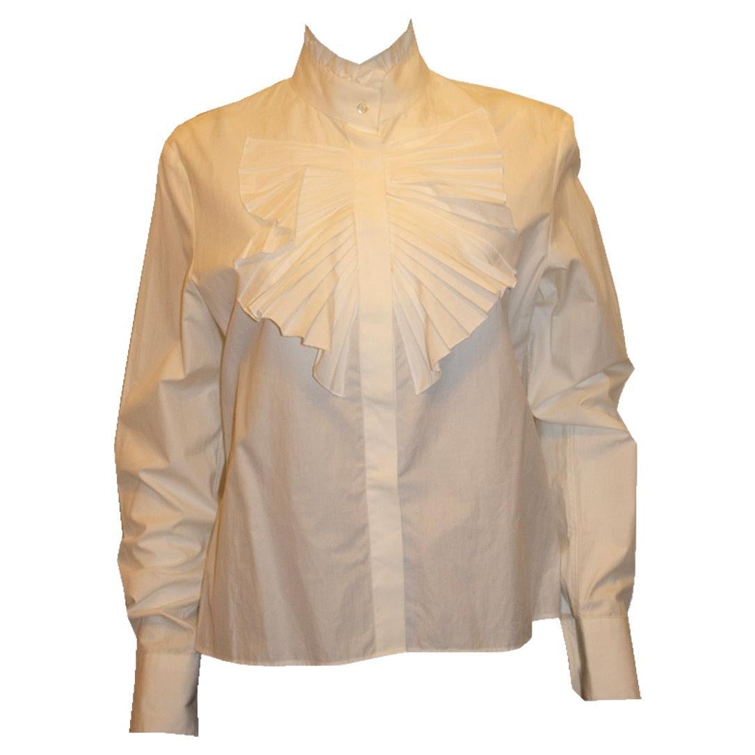 Valentino White Cotton Shirt