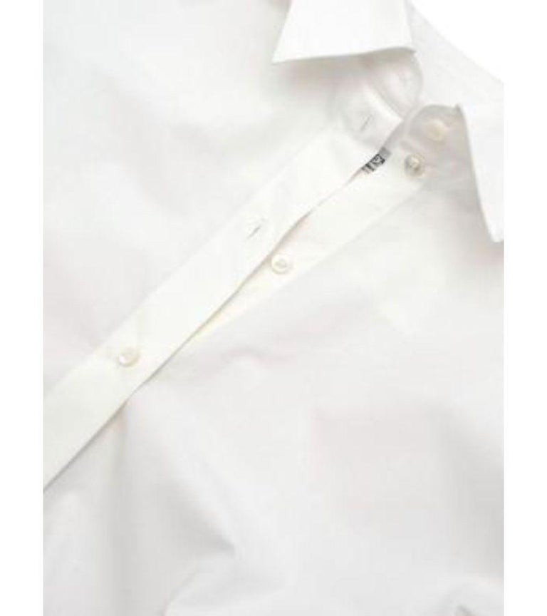 Valentino White Cotton VLogo Shirt For Sale at 1stDibs