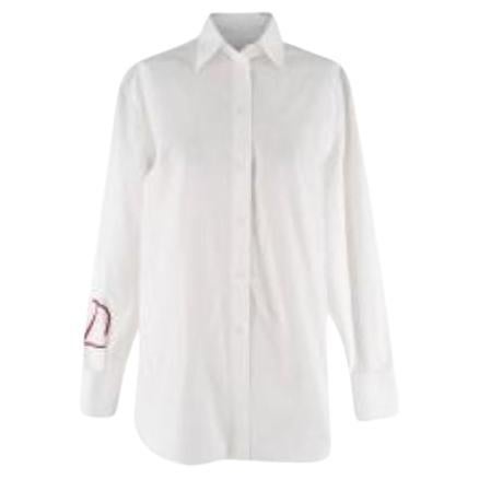 Valentino White Cotton Blouse