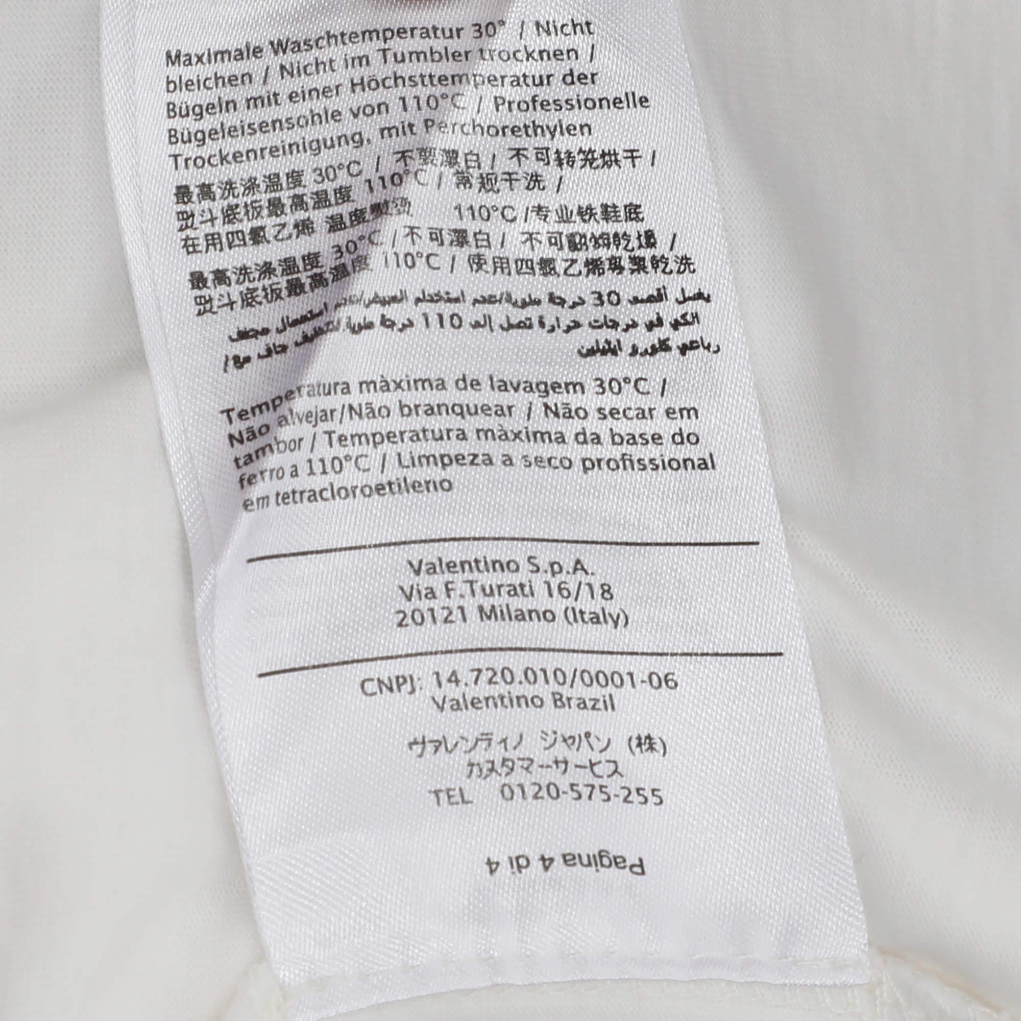 Valentino Maglietta in cotone bianco con logo AT&T L.A. in vendita 1