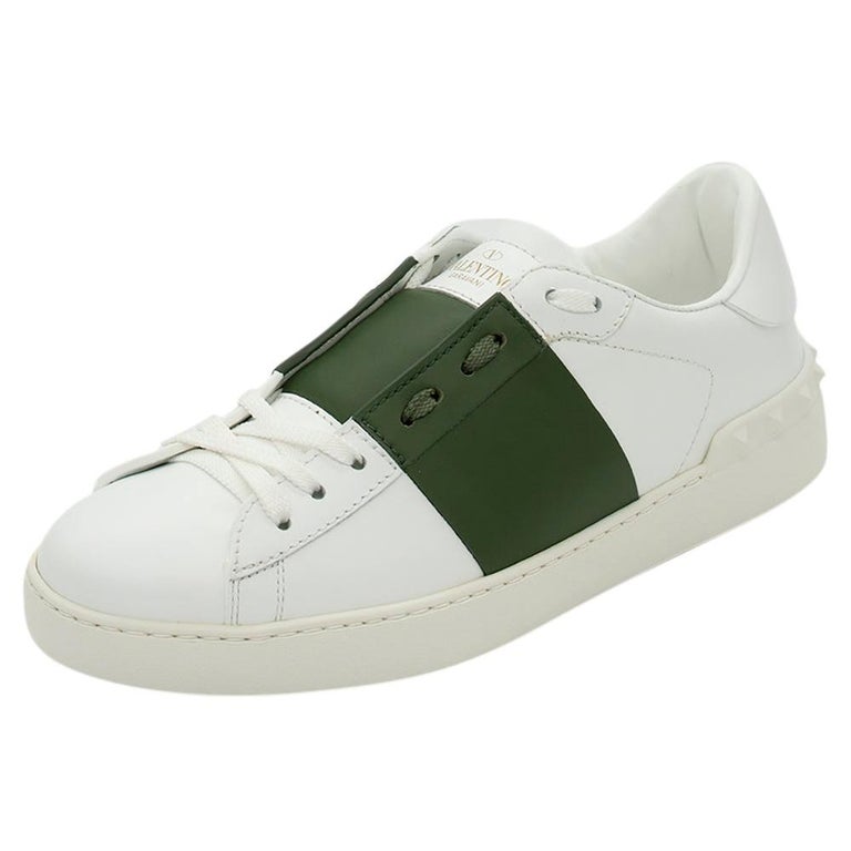 Valentino White Dandy Leather Open Sneakers Size 42 At 1stdibs Valentino White Dandy Leather Open Sneakers Size 42 At 1stdibs