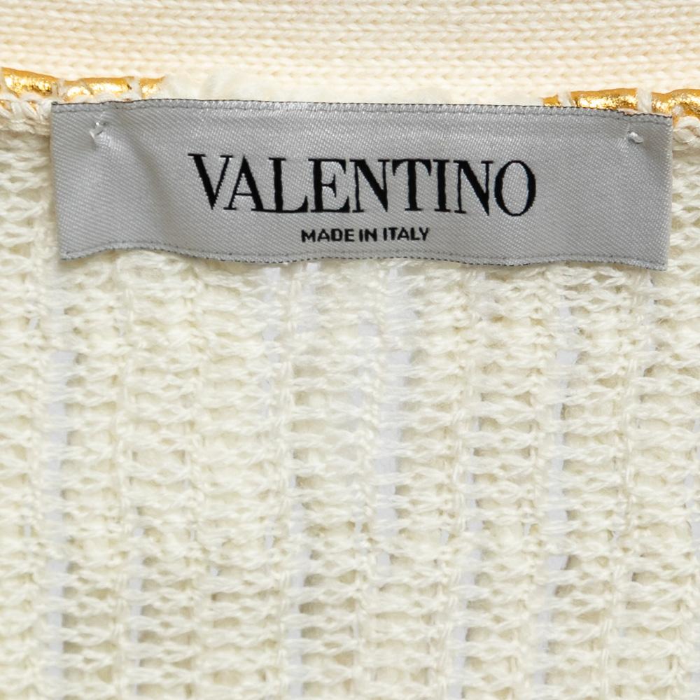 cardigan traforato oro