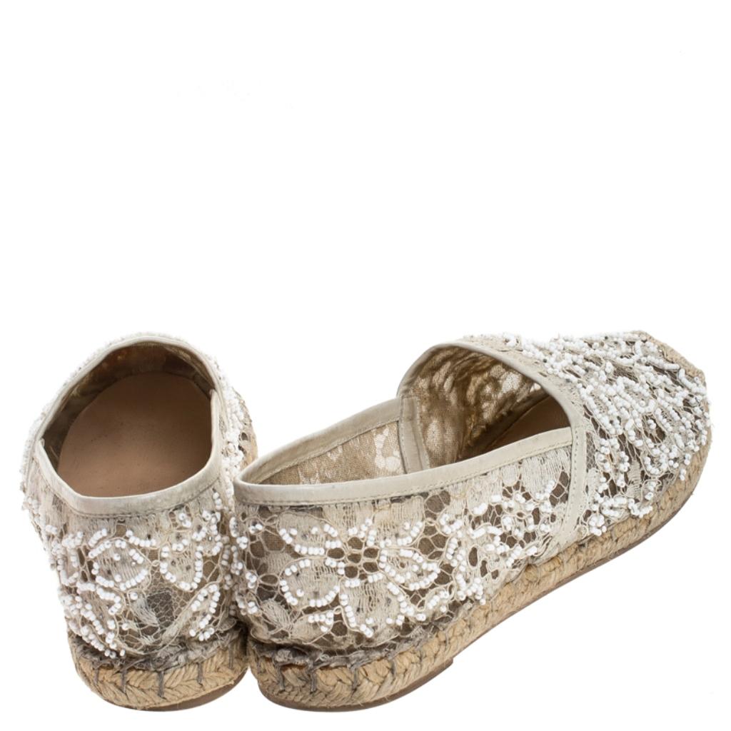 white lace espadrilles